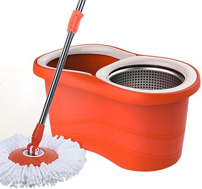 Drive Mop Rotating Hand-Free Dry and Wet Stainless Steel Good God Mopping Bucket Home