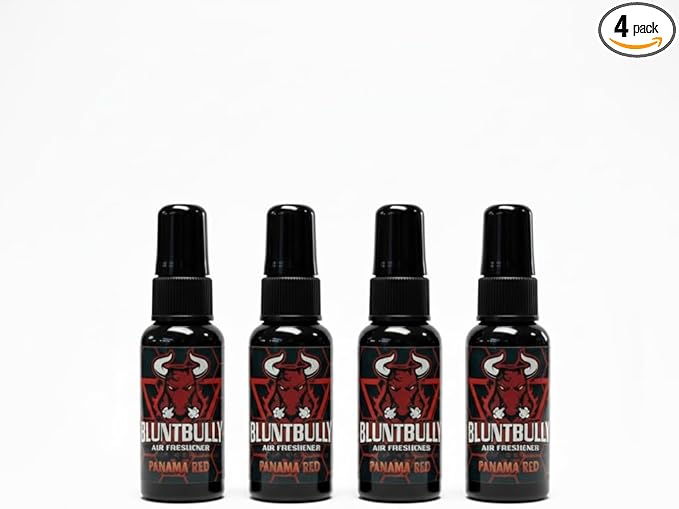 Blunt Bully Air Freshener (Panama Red) (4 Pack) Premium Oil Based Air Freshener Spray. Long-Lasting Room Bathroom Office &amp Car Scent | Eliminates Odors from Smoke Pets &amp More