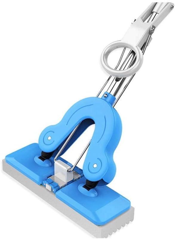 Mop - Self Wringing Mop Lazy Flip Flat Mop Wet and Dry Flip Mop with Stainless Steel Handle