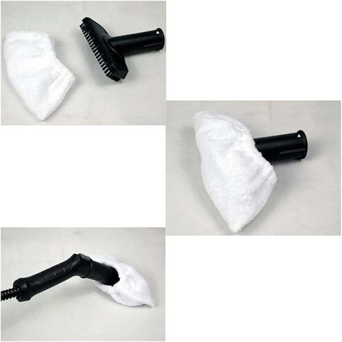 Compatible For Karcher SC1 SC2 SC3 SC4 SC5 CTK10 CTK20 Steam Cleaner Brush Head Mop Cloth Replacement Accessories Pad Cloths Spare Parts(12 pcs)