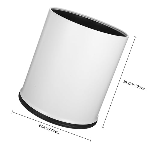 Double Layer Trash Can with Lid Fire-Resistant Round Garbage Bin Compact Bathroom and Office Wastebasket for Home Use