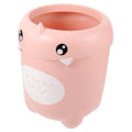 Happyyami Cute Boys and Girls Decorative Trash Can Cartoon Dinosaur Wastebasket Clamp Ring Small Waste Basket for Bedroom
