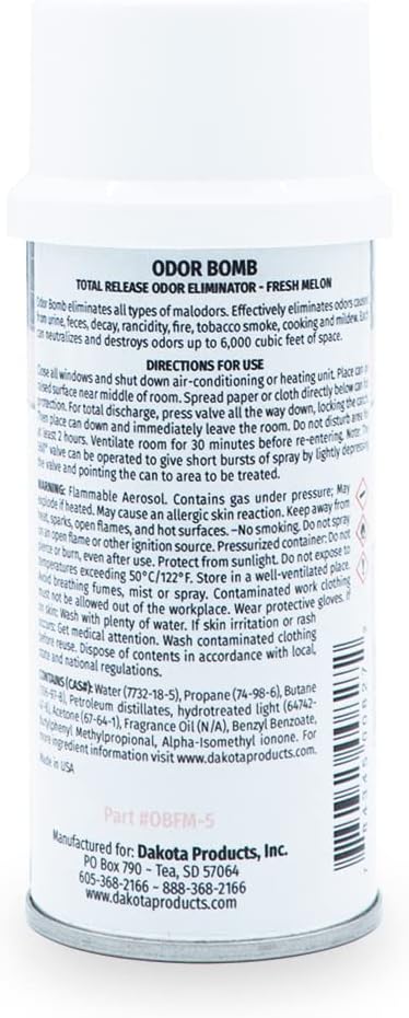 Dakota Odor Bomb Car Odor Eliminator - Fresh Melon - 3 Pack