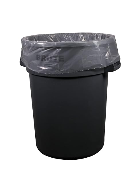 Eco-Blend Max 32 Gallon Can Liner by Heritage Bag Co. (100 Pack) 34x44 1.5mil Clear. Made with 30% PCR