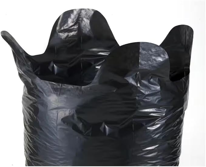 42 Gallon Heavy Duty Clean-Up Trash Bags – 50 Count 3 Mil Thick Tear &amp Puncture Resistant Flap Tie Closure – Contractor Commercial Home Use – Black Garbage Bags