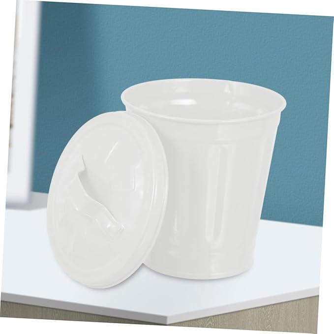 4Pcs Decorative Trash Can with Lid Cute Small Garbage Bins for Desk Bedroom and Living Room Convenient Rubbish Bins and Stylish Wastebasket and