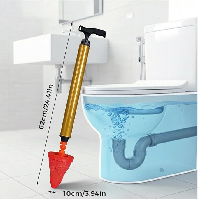 High-Pressure Toilets Plunger Clog Remover Multipurpose Household High Pressure Toilet Plunger Super powerful toilet unclogging tool (2PCS)