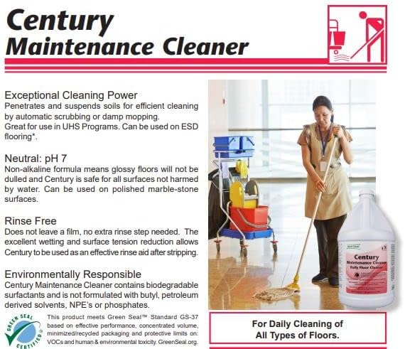 Multi-Clean Century Maintenance Daily Floor Cleaner 1 Gal. (2 Units)