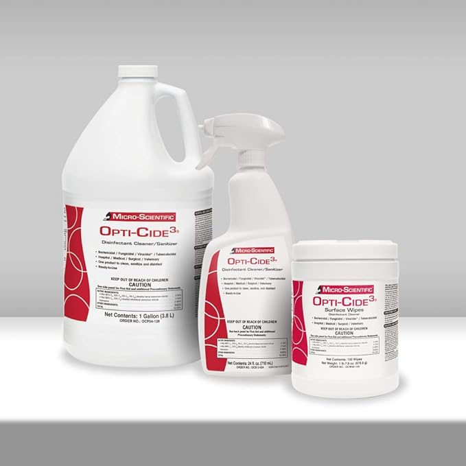 Micro-Scientific - OCS12-024 Opti-Cide3 Healthcare Grade Disinfectant Cleaner and Sanitizer Spray Model:NEMSI24SA