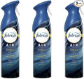 FebreezAir Mist Air Freshener Spray Odor-Fighting Room Spray Air Fresheners for Home and Bathroom and Kitchen Aerosol Can Ocean Scent 8.8oz Counts of 3