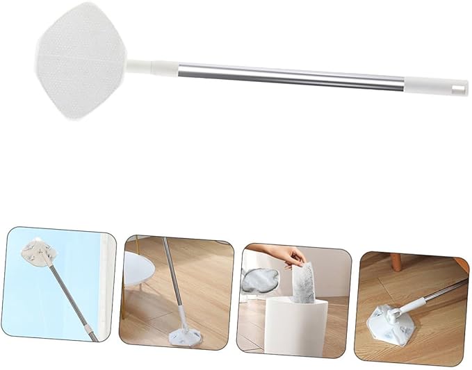 No-wash Dust Mop Set Facial Cleaning Paper Triangle Mop Head Handheld Lightweight Household Floor Dusting Desktop Cleaning
