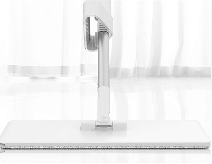 Mop Microfiber Floor Mop for Hardwood Cleaning - 360 Rotating Dust Wet Mop with Aluminum Extended Handle 2 Reusable Washable Mop Pads Cloth and 1 Scraper
