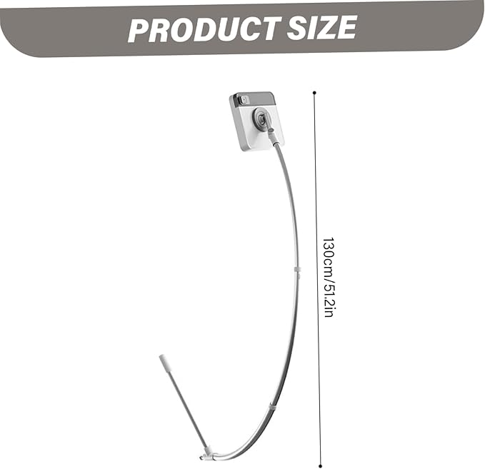 Apartment Window Cleaner 51inch High-Rise Window Squeegee with Extension Pole Outdoor Cleaning Tool for Tall Buildings