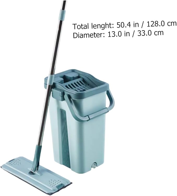 1set Microfiber Mop Bucket for Easy Cleaning Non-Hand Wash Design for Home Use Suitable for Wet and Dry Compact Storage