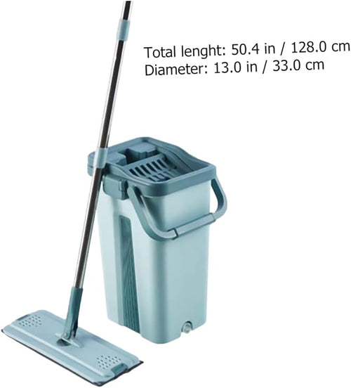 1set Microfiber Mop Bucket for Easy Cleaning Non-Hand Wash Design for Home Use Suitable for Wet and Dry Compact Storage