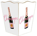 Marye-Kelley Champagne Please Wood Wastepaper BasketHandmade in The USA Wastebasket for Bedroom Bathroom Living Room Office Kitchen