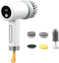 Electric Scrubber for Cleaning - 3-Level Electric Adjustable Household Tool with 5 Brush HeadsShower Cleaner Brush - for Bathtub Tile Grout Floor Toilet Kitchen Wall Home Household Apartment Car Base
