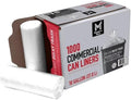 Member' Mark 10-Gallon Commercial Can Liners ~ (1000 Count) ~ Clear.