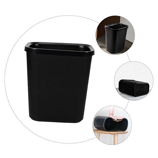 1pc Creative Household Plastic Trash Bin Compact Wastebasket for Kitchen Bathroom Office Stylish and Functional Waste Container for Easy Waste Management Capacity