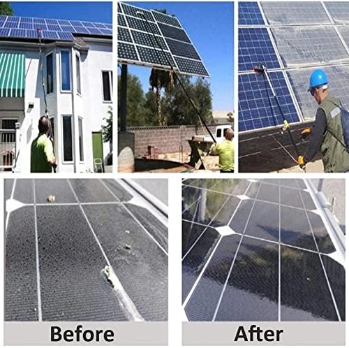 Telescopic Glass Cleaning BrushSolar Panel Brush Water Fed Window Washing Kit with Extension Pole Telescopic Extension Pole Cleaning Kit for Window Cleaning Photovolt