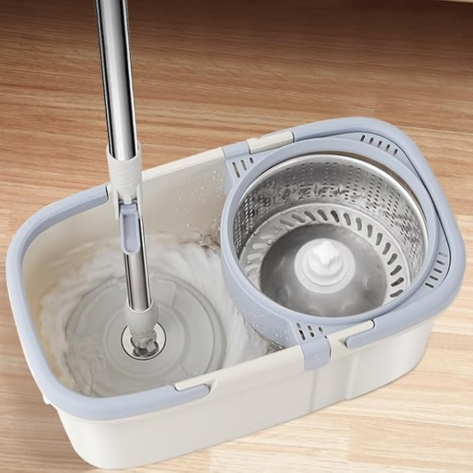 Handle Square Bucket Mop Rotating Single No Hand Washing
