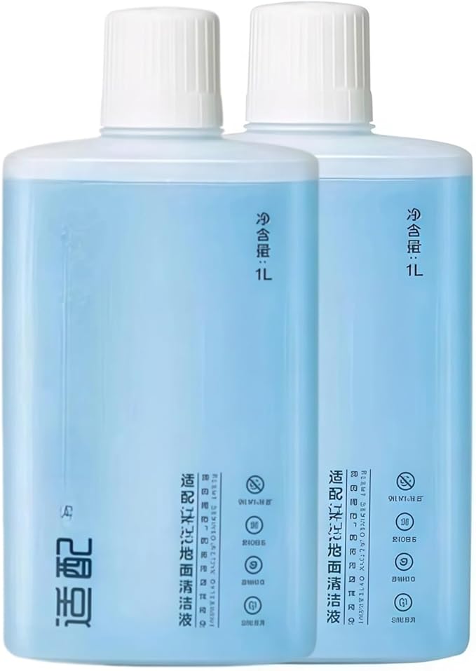 1L Large Capacity Floor Cleaning Solution. Compatible With Roborock. S7 Maxv Ultra S7 Pro. Rapid Cleaning Liquid For Robot Vacuum Cleaner(2pcs)