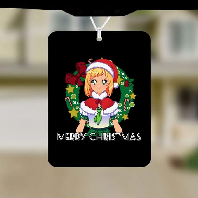 Anime Christmas Car Freshener Set of 6 - Kawaii Car Air Freshener - Trendy Air Freshener for Car