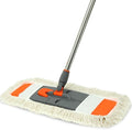 Mop - Washable Pads Rotation Dust Flat Mop with Long Stainless Steel Handle
