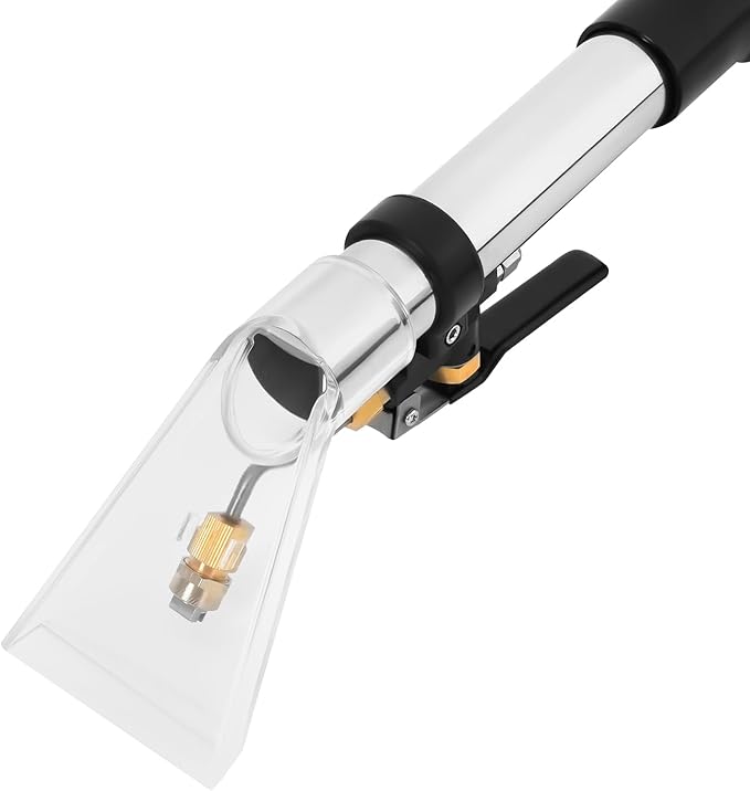 Commercial Carpet Cleaner Machine Carpet Cleaning Machine Stainless Steel Carpet Shampooer 230mbar Vacuum Suction 40L/11gal with 3 Vacuuming Head Household Dust Cleaner Extractor