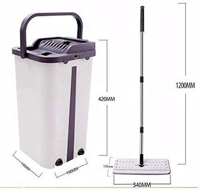Rotating MopMop Flat Rotary Self Mop Flat Floor Mop with Reusable Pads 360 Degree Spin Dry and Wet Cleaning Mop for