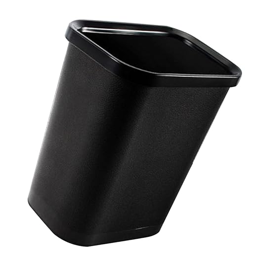 Thickened Plastic Simple Trash Can for Home and Bedroom Opening Garbage Container Bin for Living and Bathroom Wastebasket for Office Desk Sundries and Daily Use
