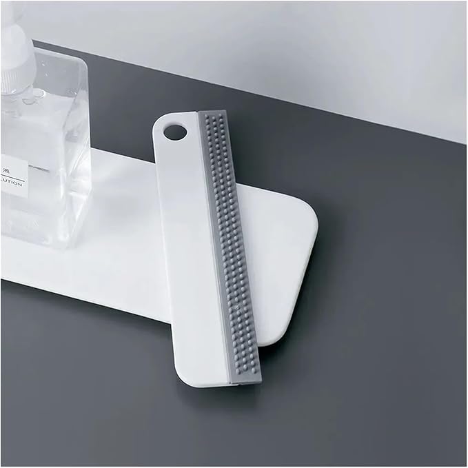 Fit for Soft Silicone Glass Wiper Scraper - Versatile Window Cleaning Brush for Kitchen Bathroom and Car Mirrors(B)
