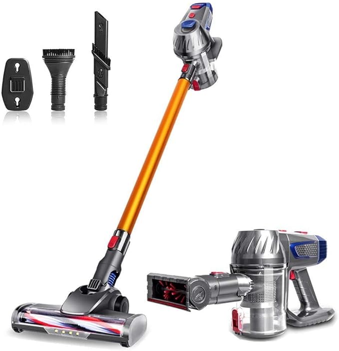 ShowyLive Cordless Stick Vacuum Cleaner 9000PA Suction 40Mins Runtime Lightweight 3kg Self-Standing for Carpet Hard Floor Pet Hair Car Home
