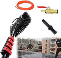 Glass Cleaning Brush Household Water Supply Telescopic Pole Kit Solar Panel Rotating Brush Solar Photovoltaic Panels39.5ft Window Cleaning Rod 6m Roof Cleaning Set Solar Panel C