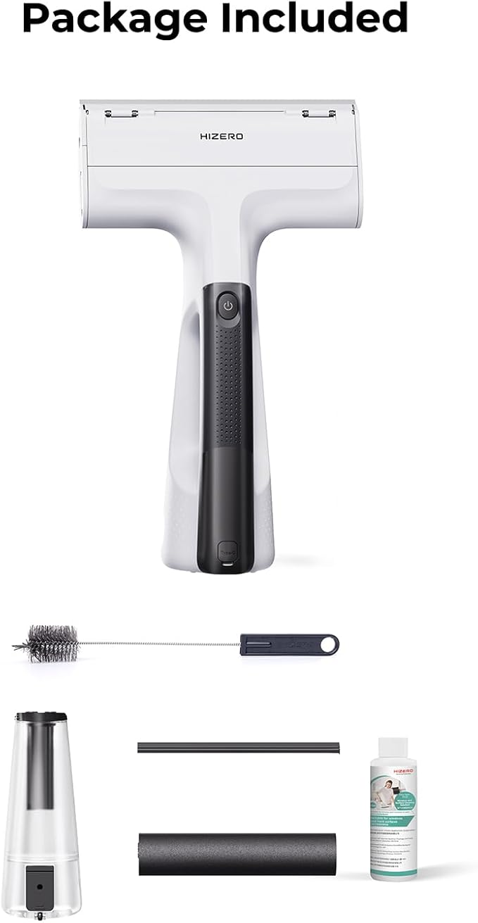 Hizero Handheld Multi-Surface Cleaner for Tables Desks CountertopsGlass and Mirrors – Cordless Hard Surface Cleaning Tool That Leaves Surfaces Streak-Free and Dry No Rags Needed(H100)