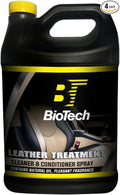 BioTech Leather Cleaner &amp Conditioner clean and shines protects leather UV protection Cleans various types of leather Non greasy and non whitening formula 128 oz (4)