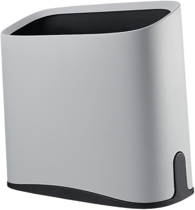 Trash Can Floor Dustbin Versatile Study Modern Waste Bin Waste Basket Garbage Bin for Home Bathroom Under Desk Shop Office Gray