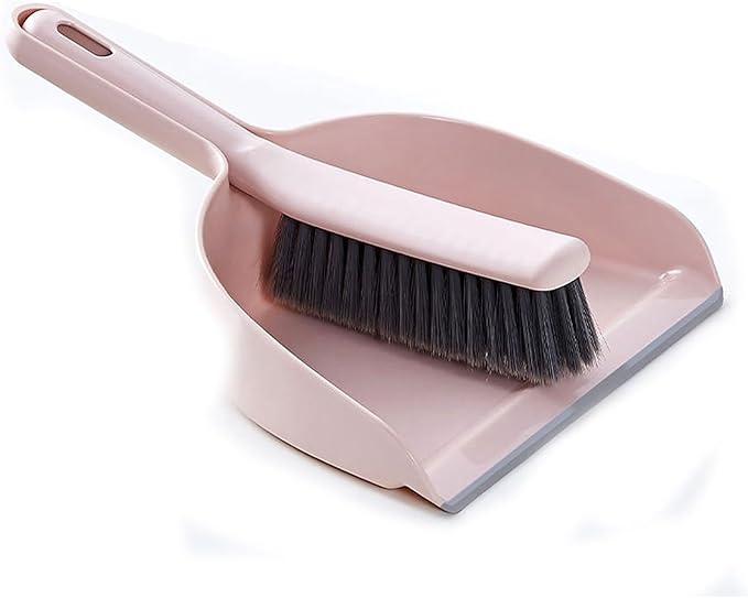 Hand Broom The Handle can be Suspended for Easy Storage Drafting Brush Suitable for Sofa Pet Hair Cleaning Bench Brush Household Items(Pink)