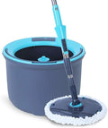 Home Spin Mop Bucket with Wringer System Cleaner Dry and Wet Handsfree Floor Cleaning