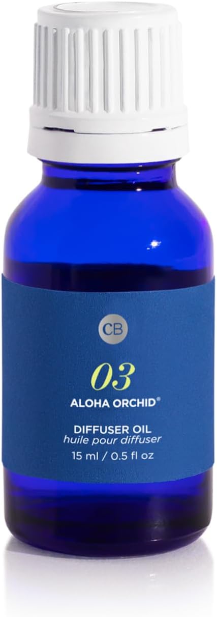 Capri Blue Diffuser Oil Refill - Premium Fragrance Oil - Use with Electric or Ultrasonic Diffusers for Home - Long Lasting Floral Scent (Aloha Orchid 0.5 fl oz)