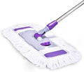 Lazy Flat Mop Stainless Steel Handle House Cleaning Dust Water for Wooden Floor Ceramic Tile Microfibre Fabric