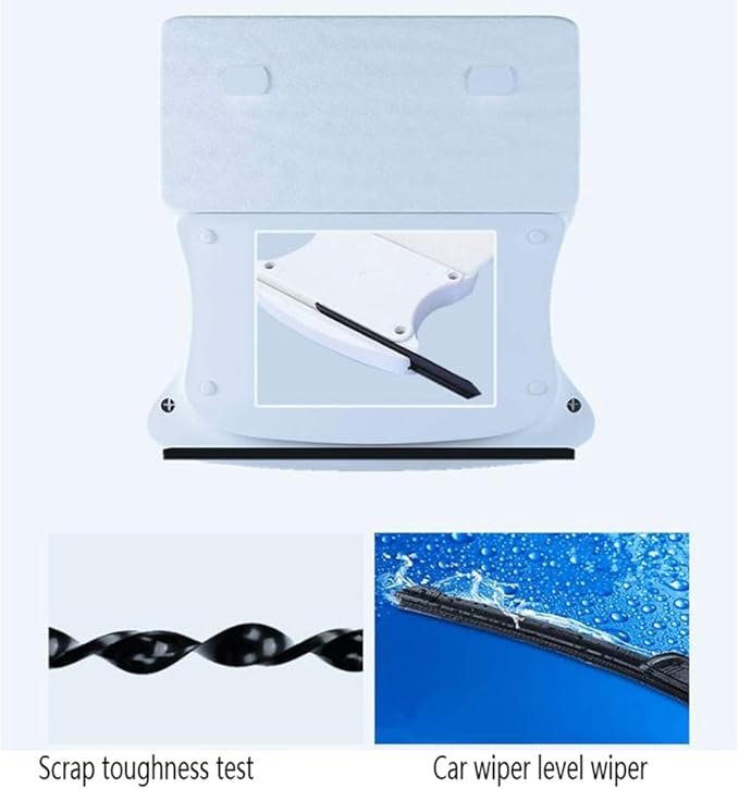 Magnetic Window Cleaner4-Speed Adjustable Magnetic Force Ultra-Strong Both Side Glass Surface Cleaning Brush Wiper Tools (Blue4~35mm)