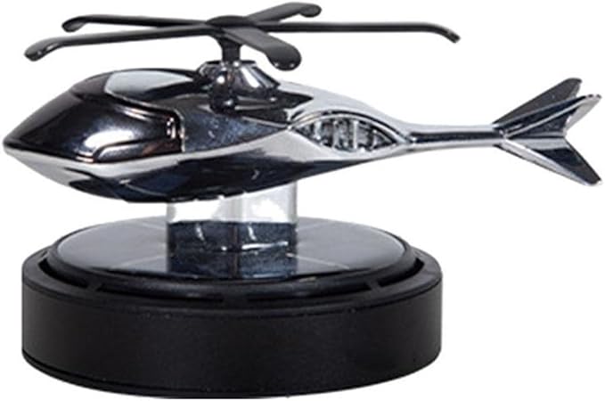 Solar Helicopter Car Air Freshener - Stylish Aroma Diffuser &amp Decorative Ornament for Car Interior Accessories(C)