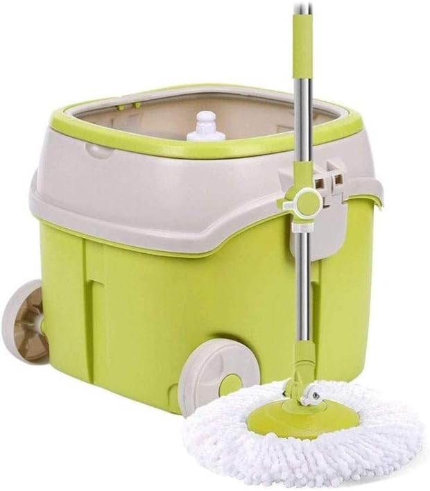 MopHome Free Hand Washing Spin Bucket Combination Set for Kitchen Floor Cleaning Heads