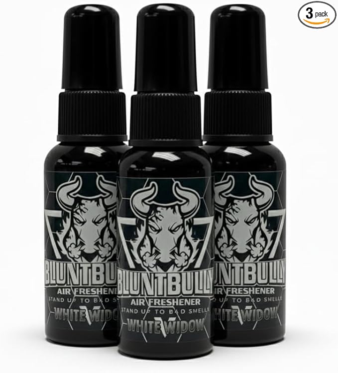 Blunt Bully Air Freshener (White Widow) (3 Pack) Premium Oil Based Air Freshener Spray. Long-Lasting Room Bathroom Office &amp Car Scent | Eliminates Odors from Smoke Pets &amp More
