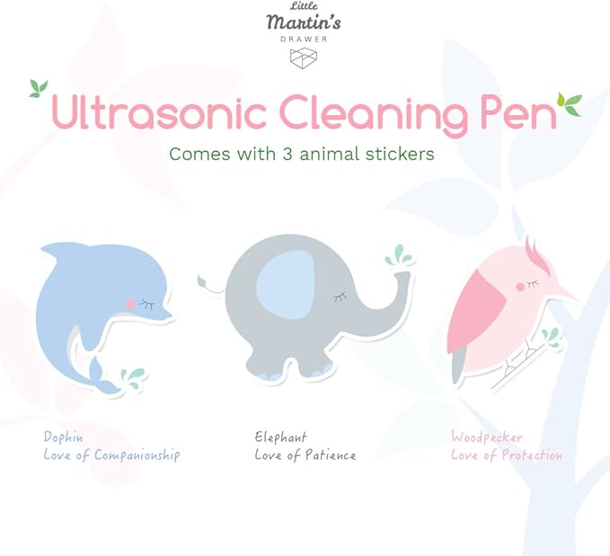 Little Martin’s Ultrasound Cleaning Pen – Handy Portable Handheld Stain Removal Fighter Washing Machine – Laundry Cleaning at Office Home Outdoor Traveling Emergency – Environmentally Friendly (Pink)