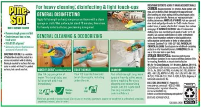 Pine-Sol All Purpose Cleaner Jugs Pine 100 Fl Oz (Pack of 2)