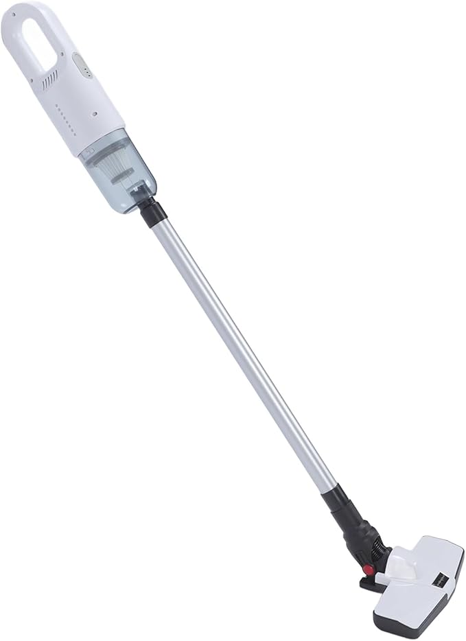 Focket Cordless Vacuum Cleaner Powerful Efficient 2 Gear Multifunctional Vacuum Cleaner for Hard Floors (White)