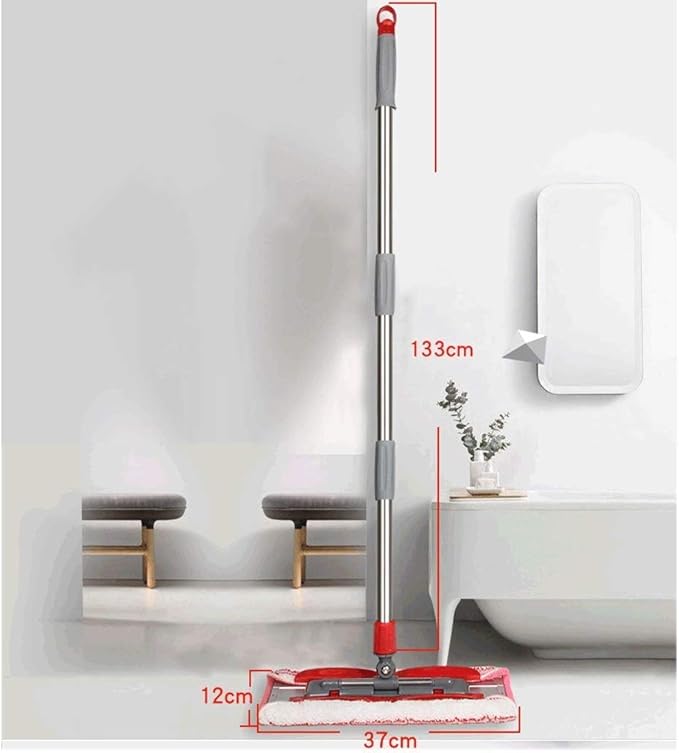 Wipe The Cloth on The mop Press The net to Clean The mop