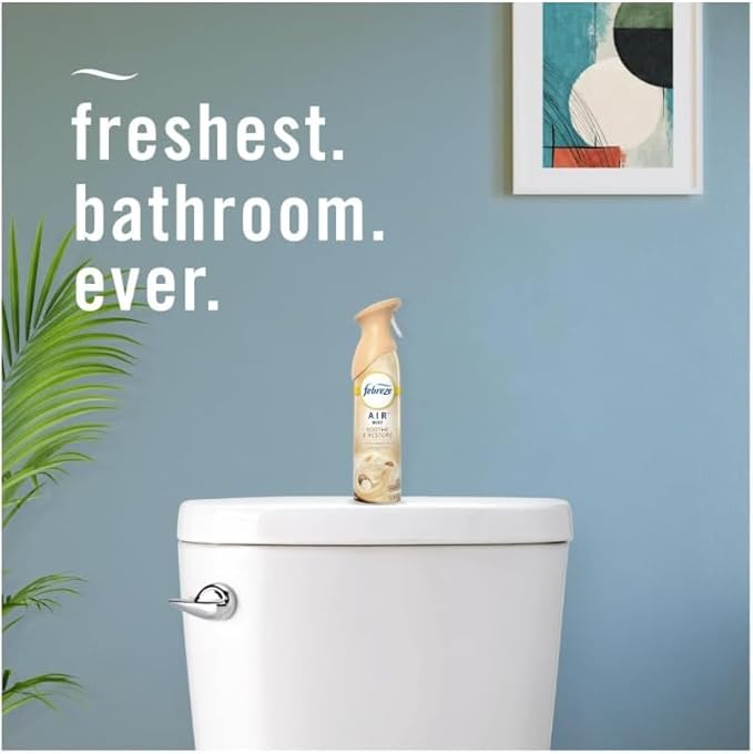 Febreez Air Freshener Spray Odor-Fighting Room Spray Soothe &amp Restore 8.8oz 3 pack